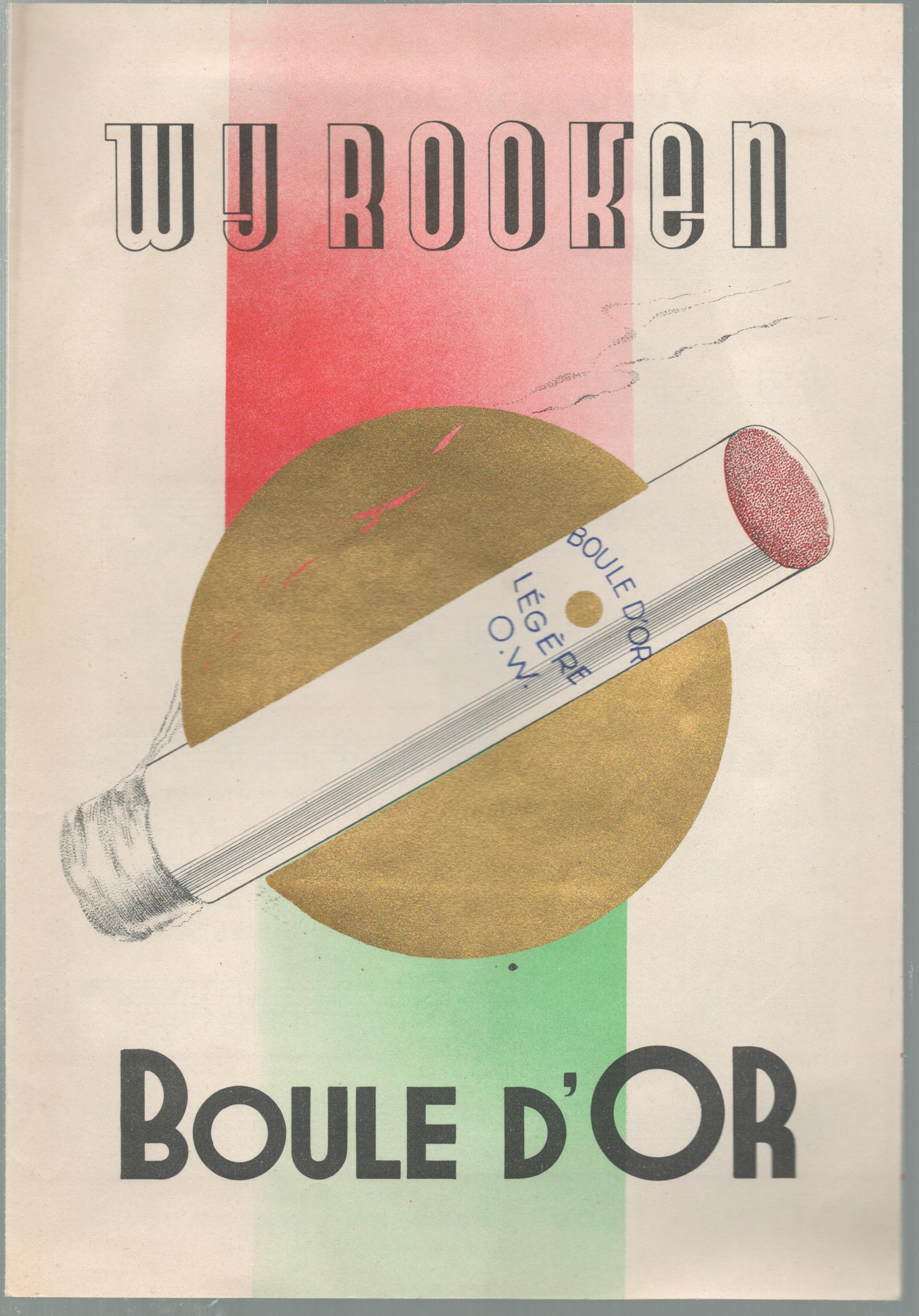 boule d'or cigarette Ancienne tiquette de paquet allumettes Belgique BN52081 Cigarettes BoekNed