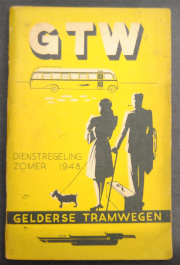 n.n. - Gelderse tramwegen ( GTW ) dienstregeling zomer 1948