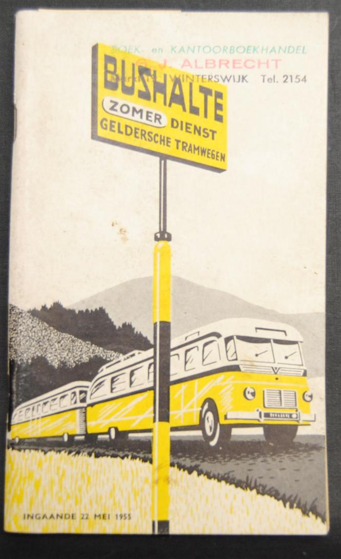 n.n. - Gelderse tramwegen ( GTW ) zomer dienstregeling 1955