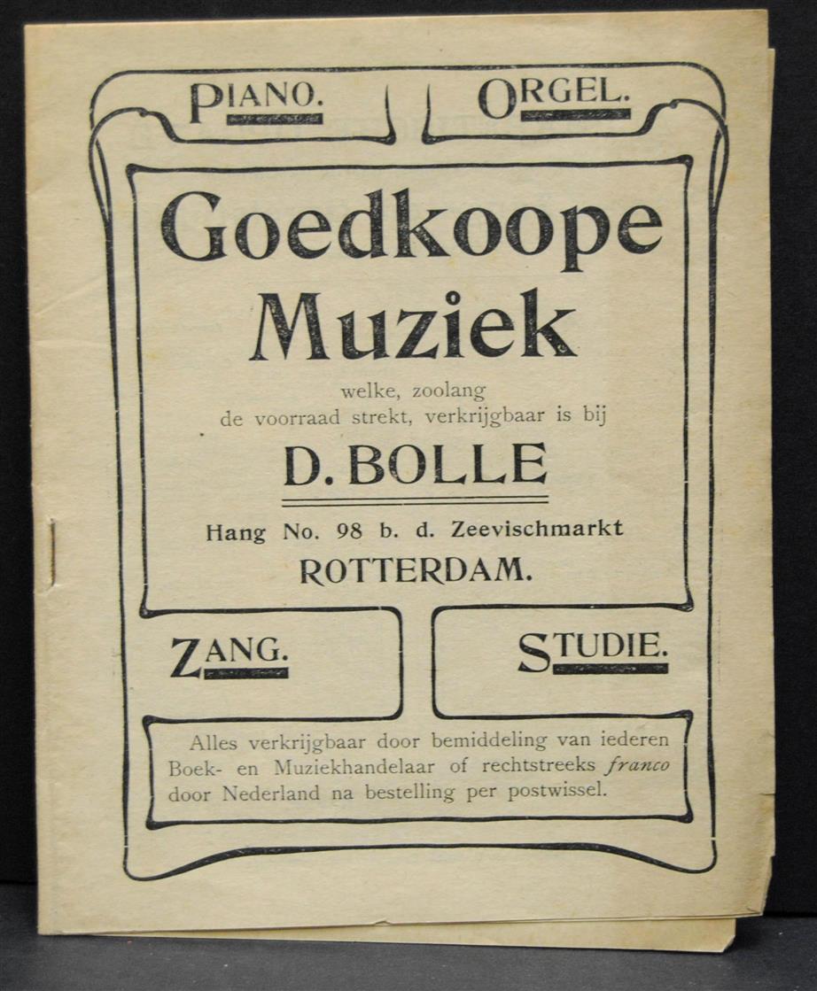 n.n. - (Catalogue Fund)  Goedkoopen muziek ( = Bladmuziek )