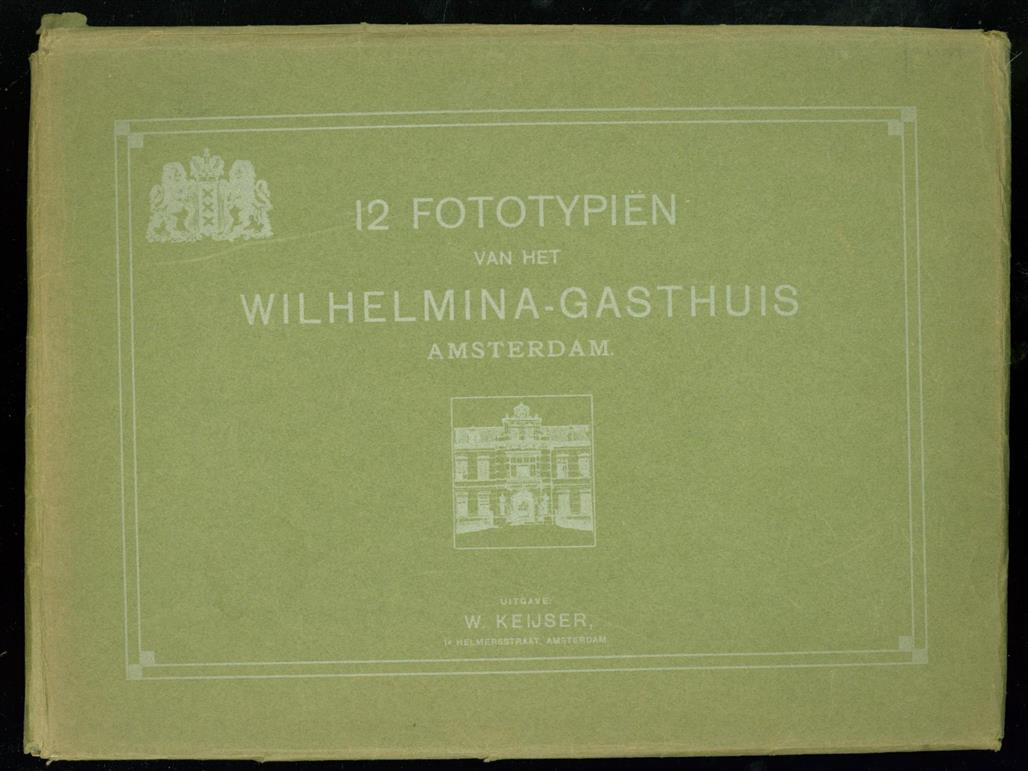 N.N. - 12 Fototypin van het Wilhelmina Gasthuis Amsterdam in originele map.