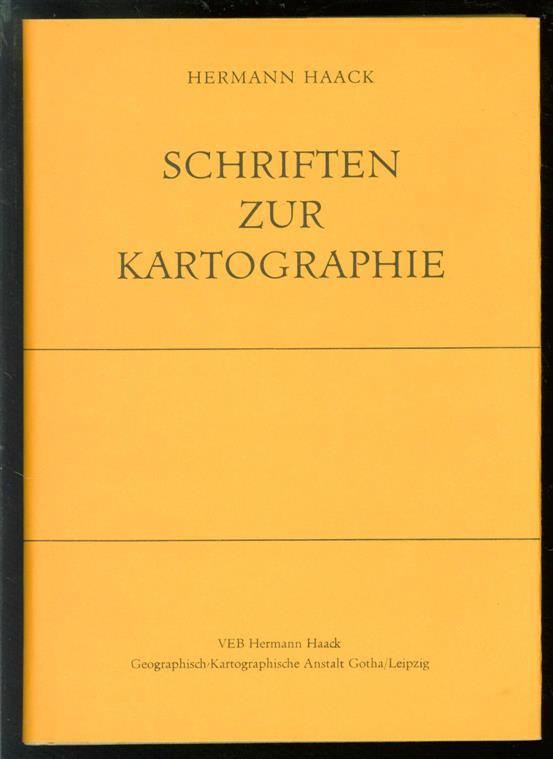 HERMANN HAACK, WERNER HORN KARTOGRAFIE, - Schriften zur Kartographie