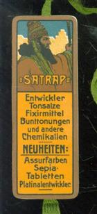 n.n - (BOEKENLEGGER / BOOKMARK) Satrap Entwickler Tonsalze,Fixirmittel etc