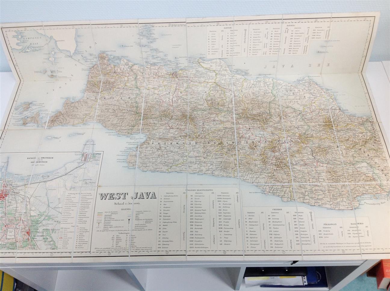 n.n - (PLATTEGROND / KAART - CITY MAP / MAP) West-Java