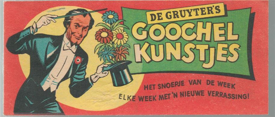 n.n - De Gruyter's goochel kunstjes: het snoepje van de week, elke week met 'n nieuwe verrassing.