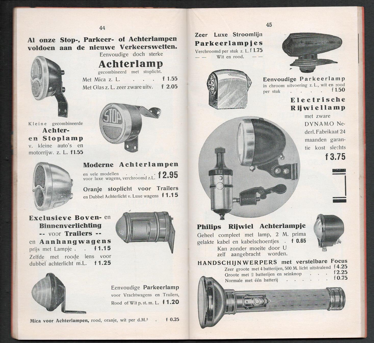 n.n - (BEDRIJF CATALOGUS - TRADE CATALOGUE) Mercurius Autobanden Leeuwarden - prijscourant H 60 -- 1937