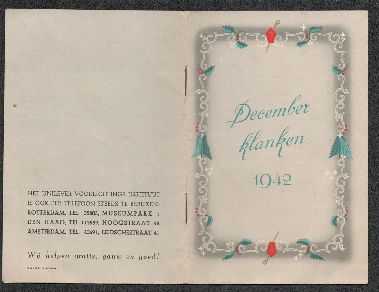 n.n - december klanken 1942 ( recepten)