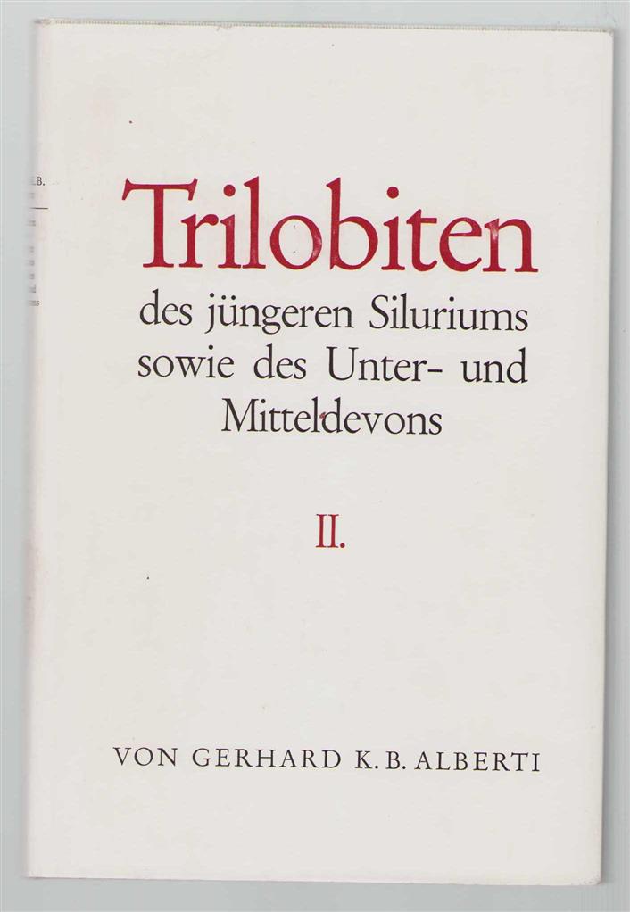 Gerhard KB Alberti - Trilobiten des jungeren Siluriums sowie des Unter- und Mitteldevons / 2.