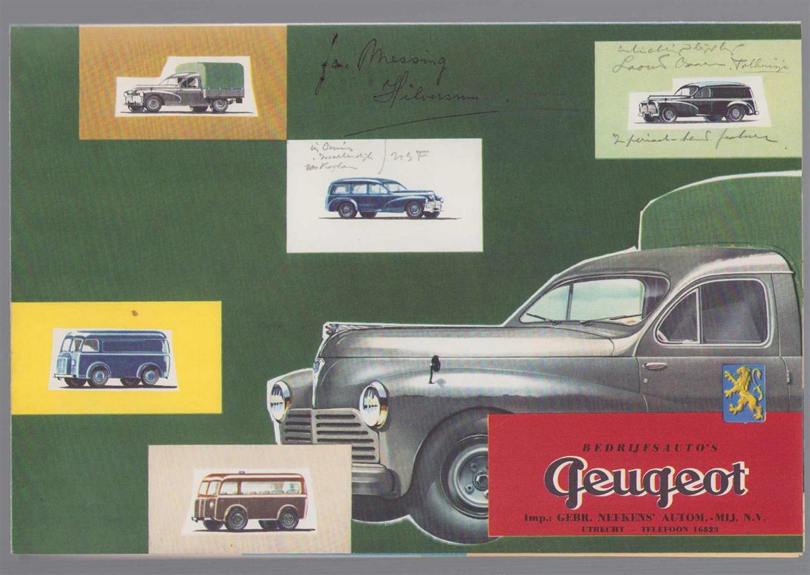 n.n - (BROCHURE) Bedrijfsauto's Peugeot (