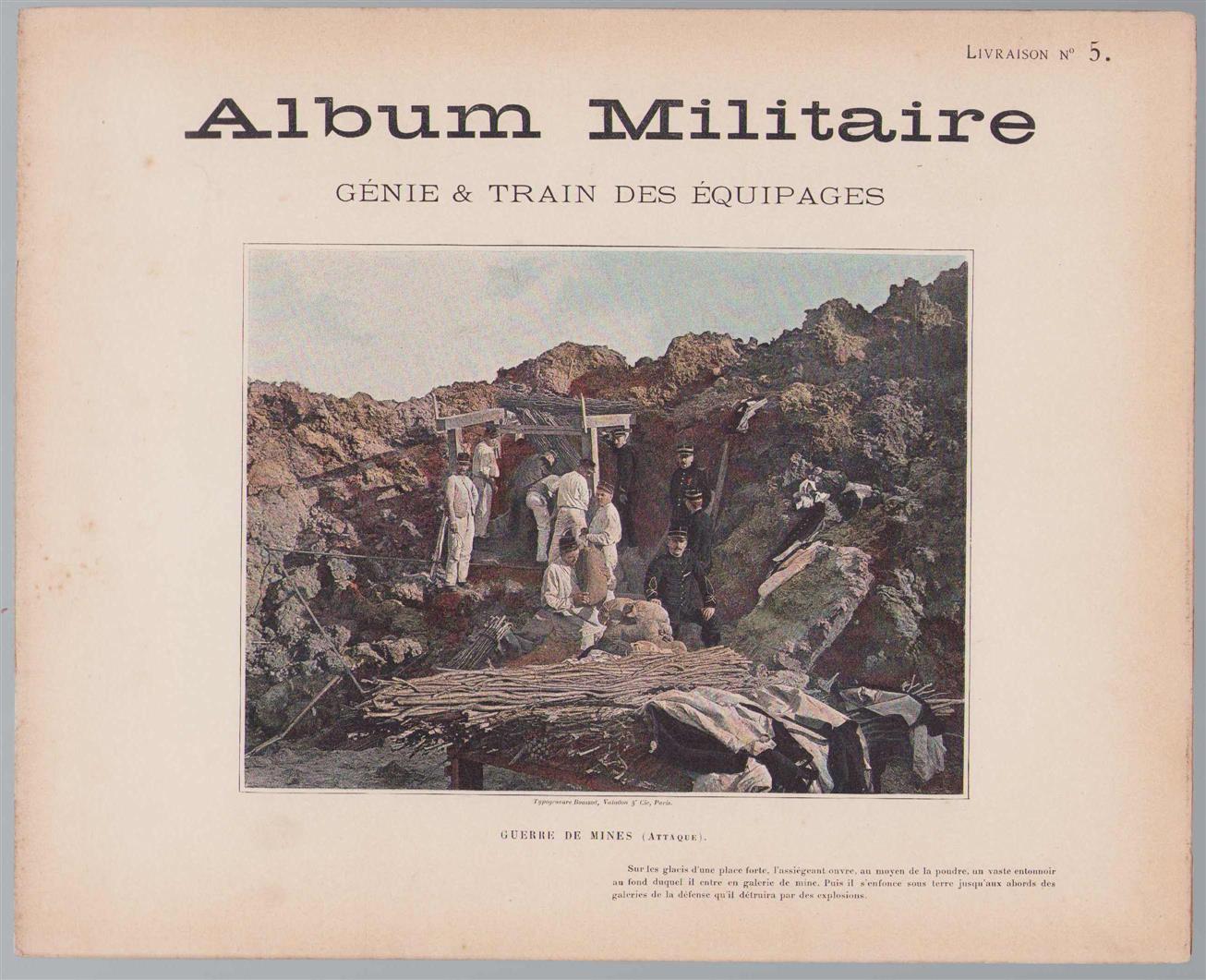 n.n - Album militaire de l'Armee francaise. Genie & Trains des equipages