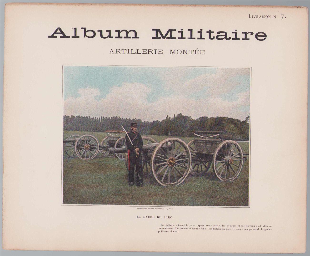 n.n - Album militaire de l'Armee francaise. Artillerie Montee