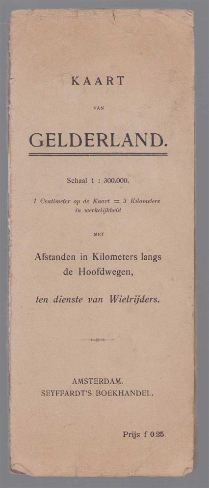 n.n - Kaart van Gelderland.