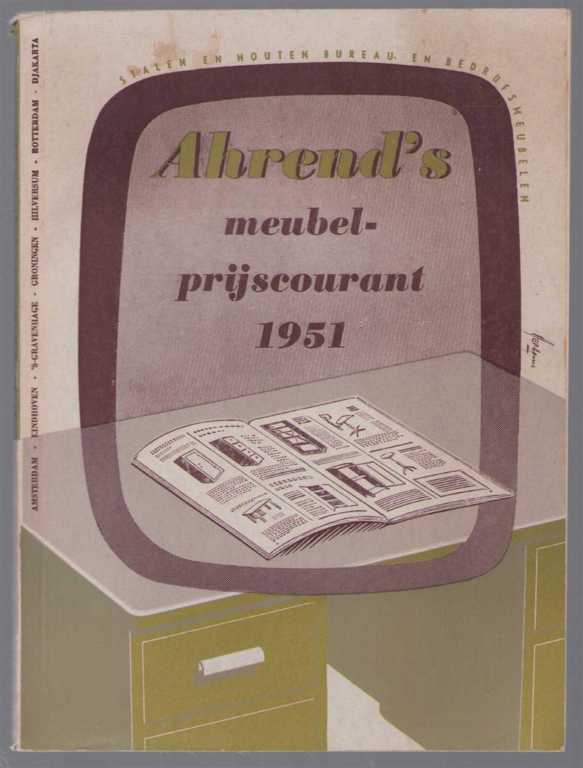 n.n - Ahrend s Meubel prijscourant 1951