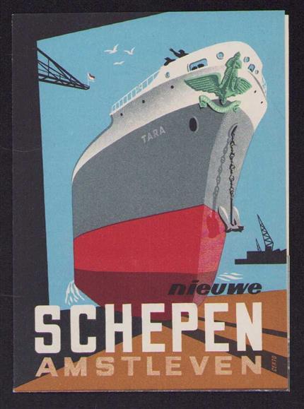 n.n - (BROCHURE) Promotie brochure voor de verkoop van het boek Nieuwe schepen - Amstleven