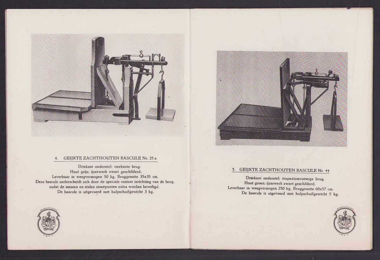 n.n - (BEDRIJF CATALOGUS - TRADE CATALOGUE) A.W.R.D. Fabriek van weegwerktuigen, inhoudsmaten en gewichten, constructiewerken