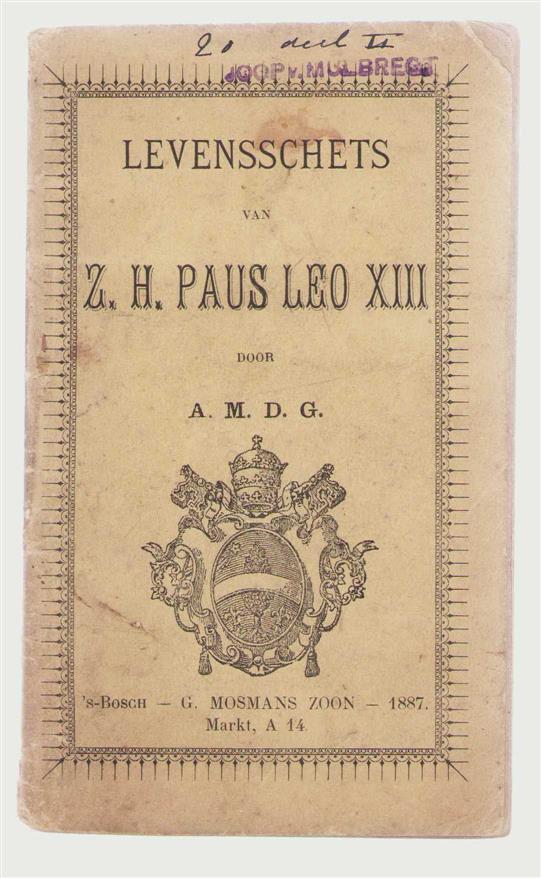 A.M.D.G. - Levensschets van Z. H. Paus Leo XIII