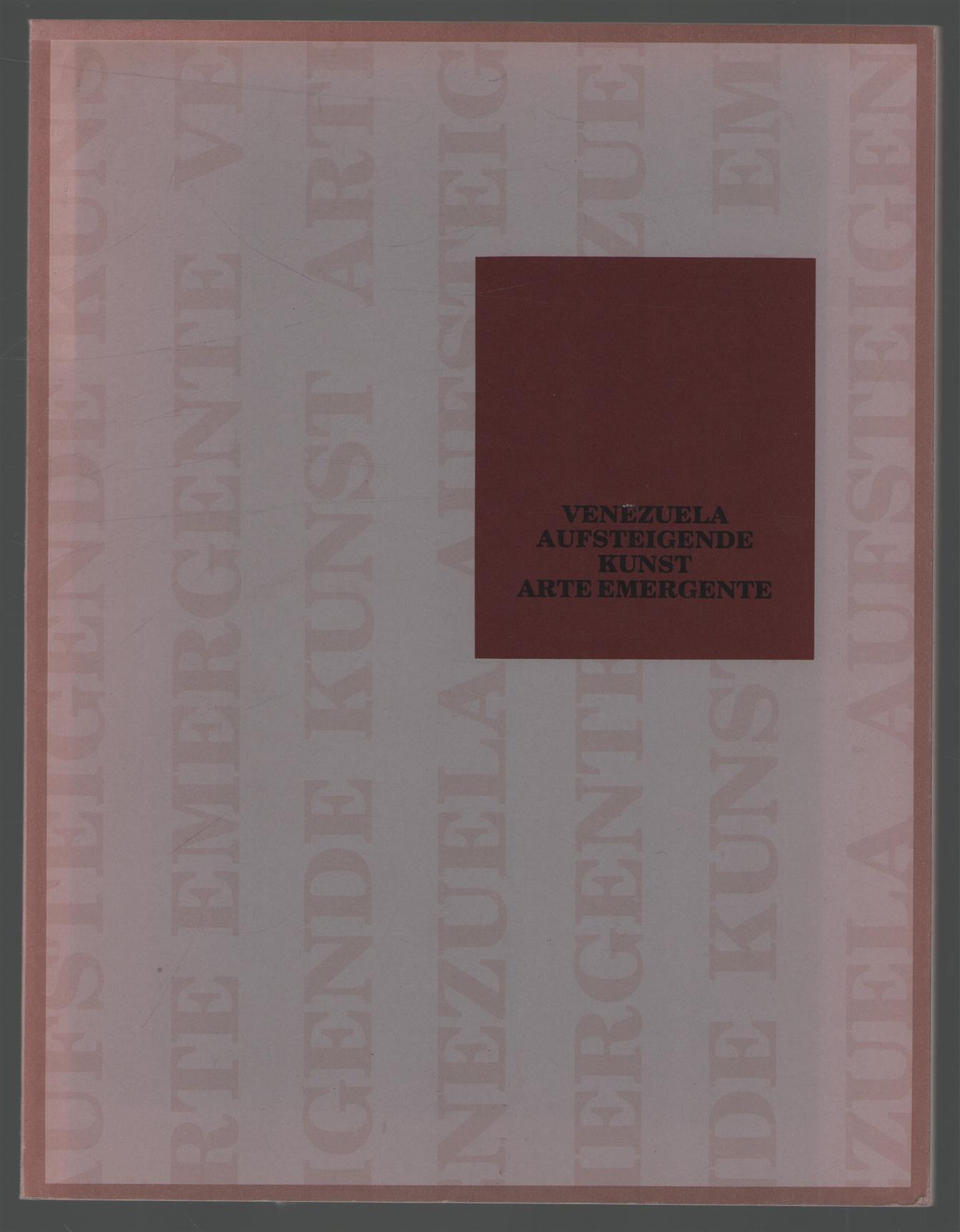 Milagros Bello - Venezuela: aufsteigende Kunst; 5. Juli 1990,  = Venezuela: arte emergente